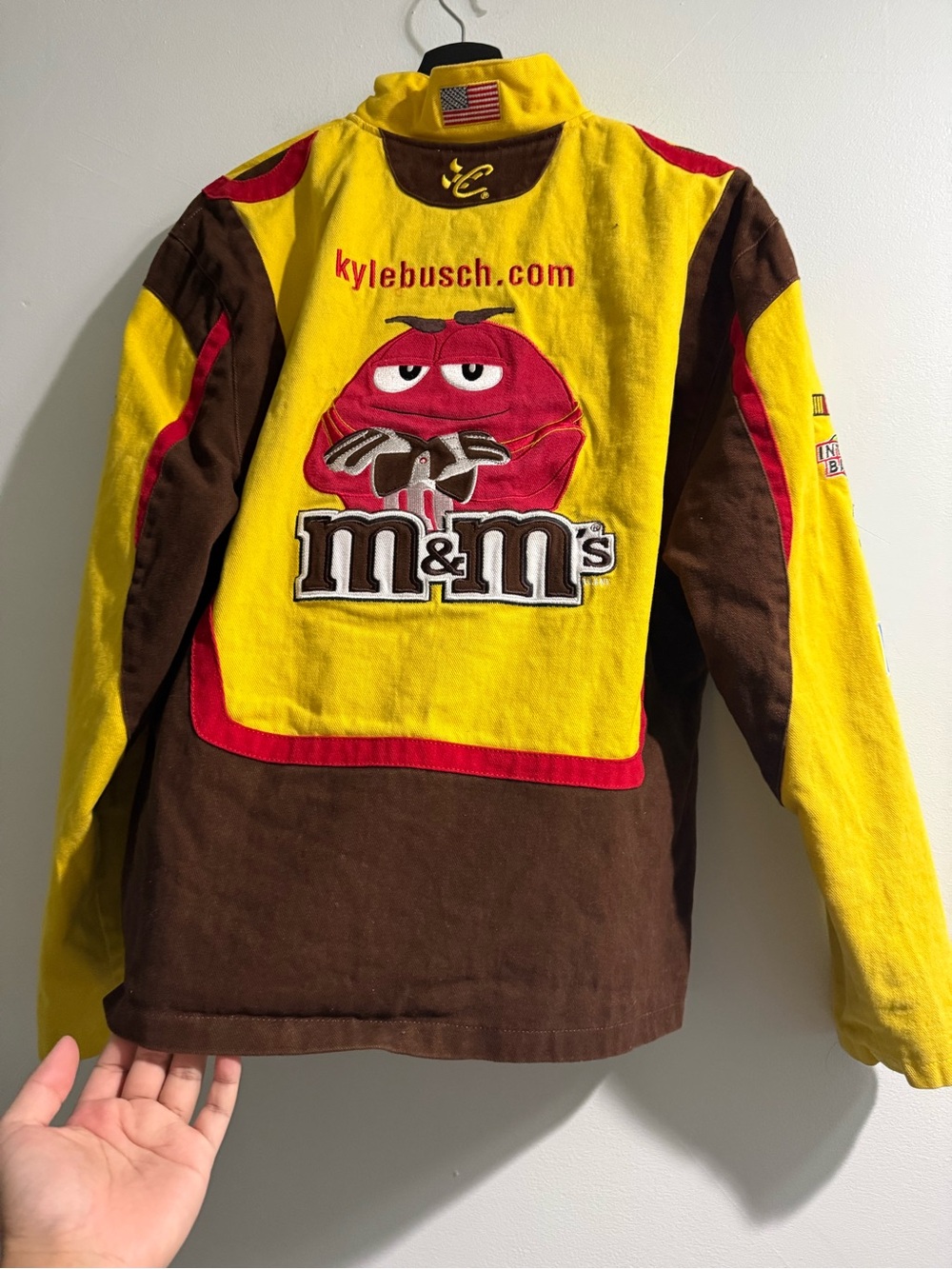 M&M’s Chase Authentics Yellow Racing Jacket - Picture 6 of 6